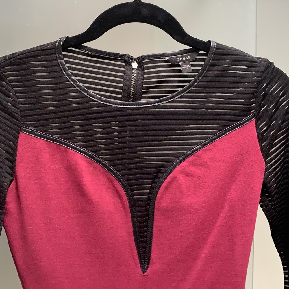 Guess Peplum Style Long Sleeve Shirt